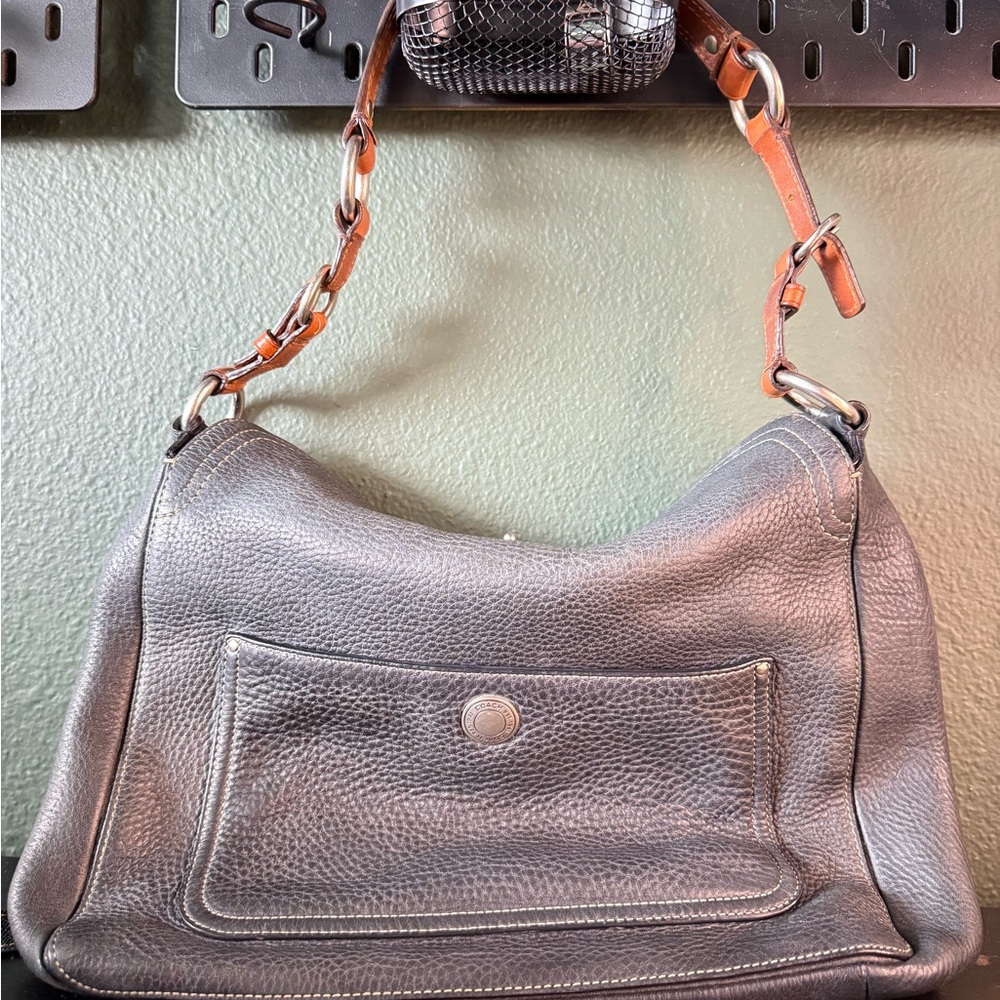 Coach Chelsea 2010 Black Y2K Leather Shoulder Bag